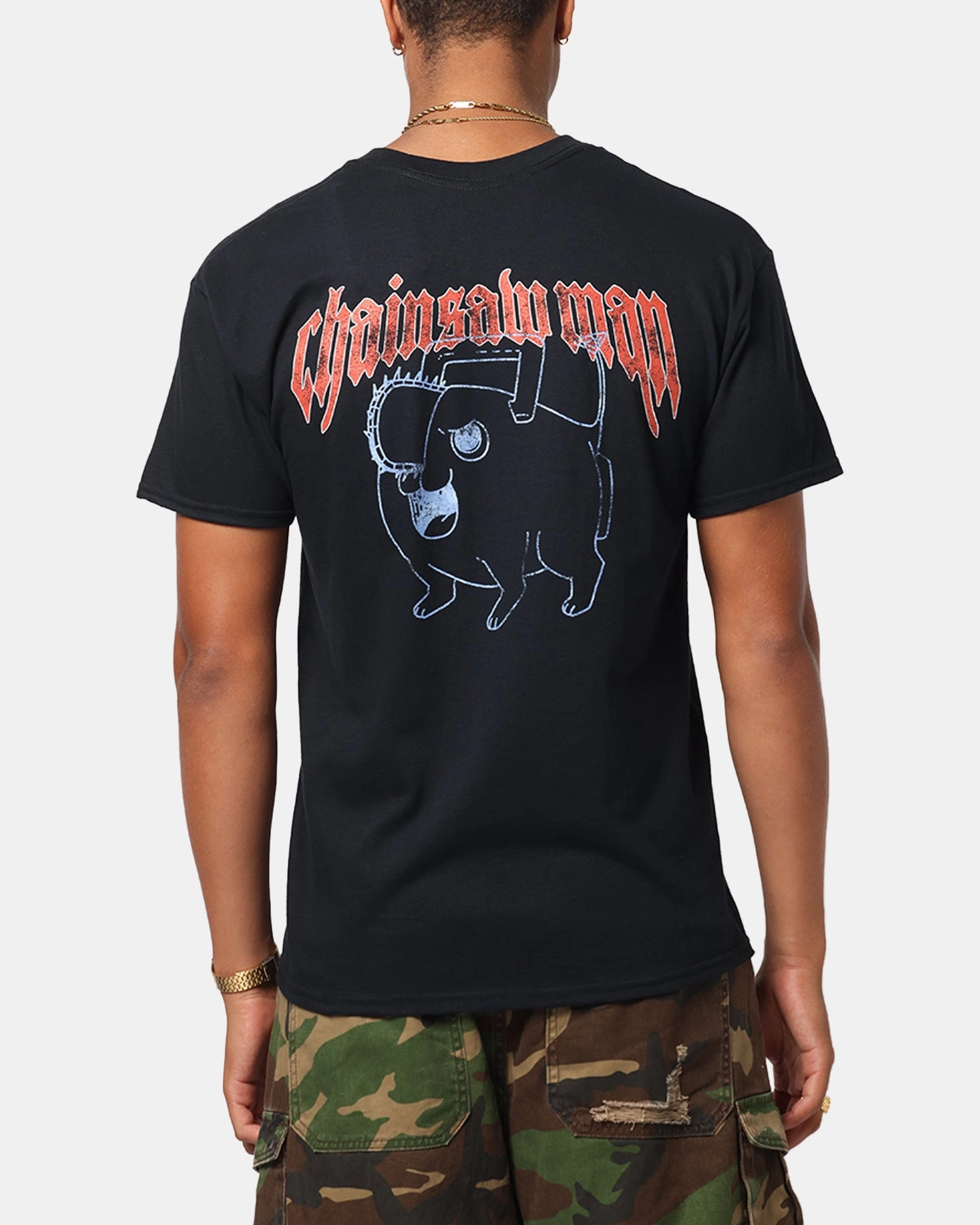 Goat Crew X Chainsaw Man T-Shirt Black Chic Comfort Wear Fresh and Cool