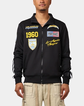 Pro Standard Los Angeles Chargers Fast Lane Track Jacket Black Timeless Form office workers