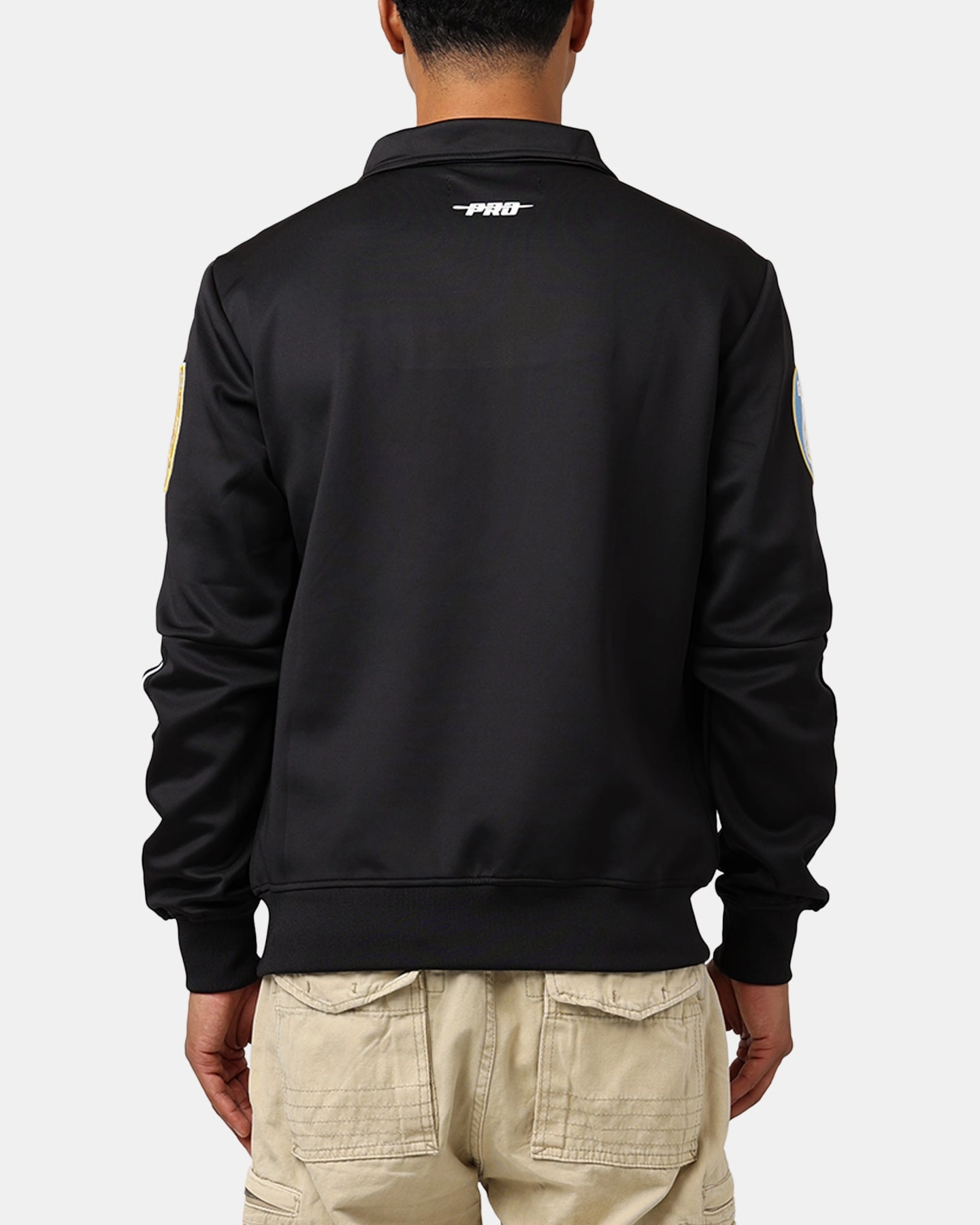 Noise Reduced Fabric Honor Pro Standard Los Angeles Chargers Fast Lane Track Jacket Black