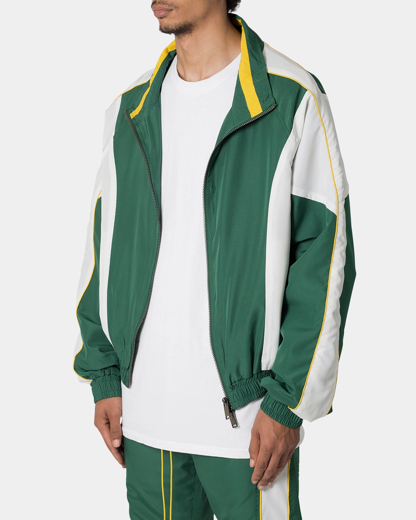Daily Use Hearing-aid MNML Moto Racing Jacket Green/White