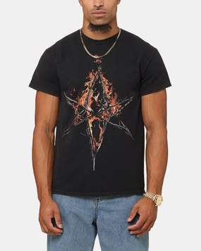 Bring Me The Horizon On Fire T-Shirt Black Vintage Everyday Fashion Look