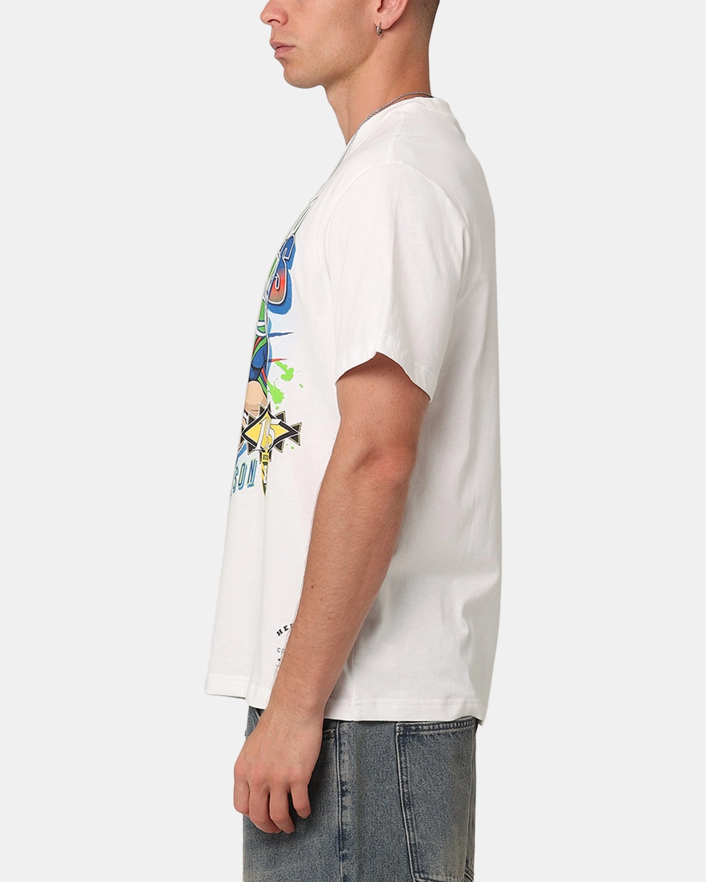 Mitchell & Ness Auckland Warriors 1995 Season T-Shirt Vintage White Layering Essential