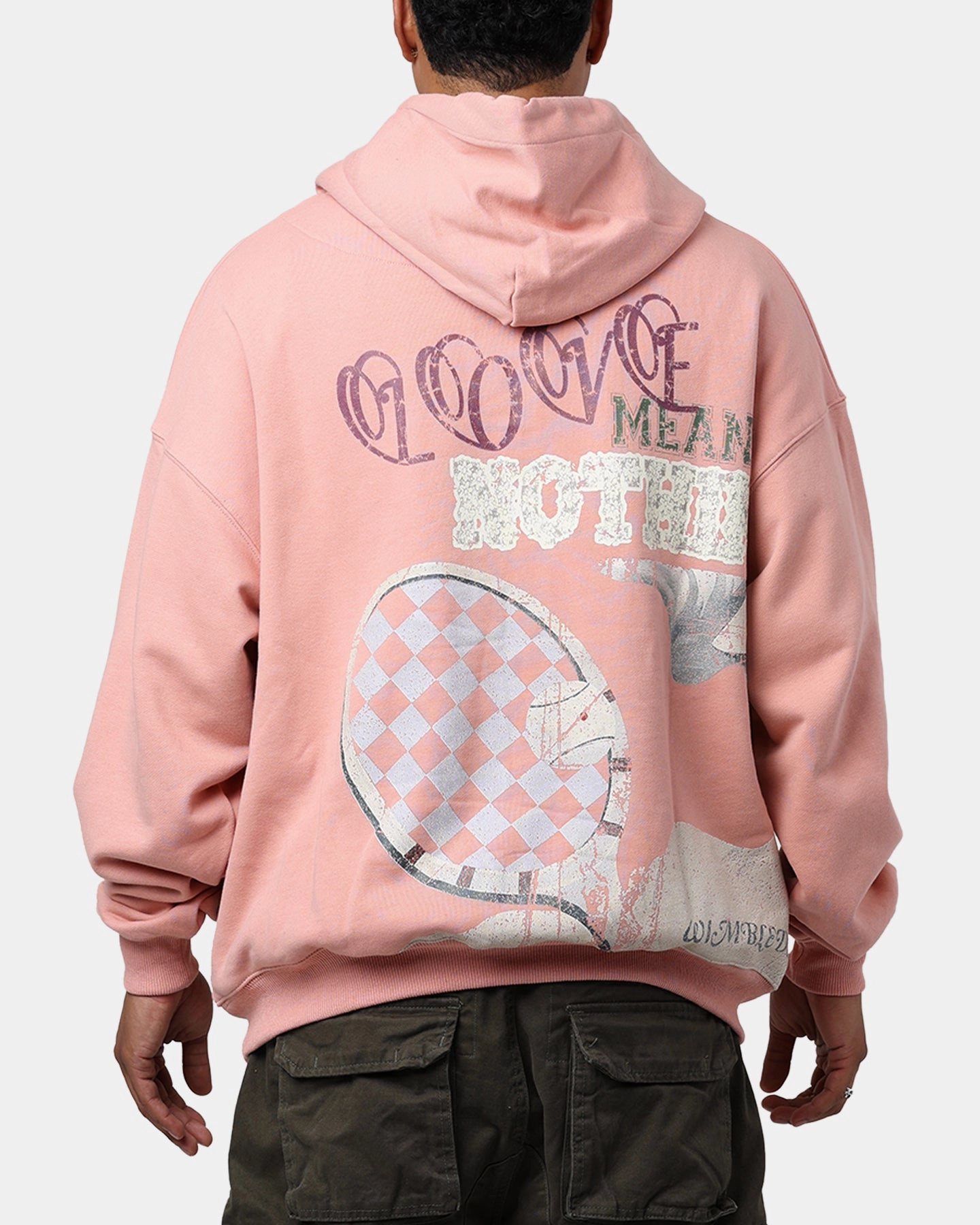 Lifted Anchors "Wimbledon" Henley Hoodie Dust Rose Office Look Empathy