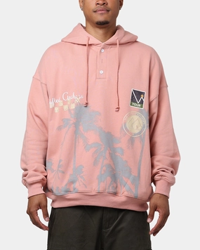 suitable for performance costumes Lifted Anchors "Wimbledon" Henley Hoodie Dust Rose