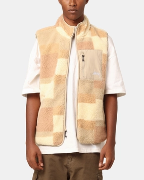 Trust sunglasses St??ssy Square Jacquard Sherpa Vest Tan