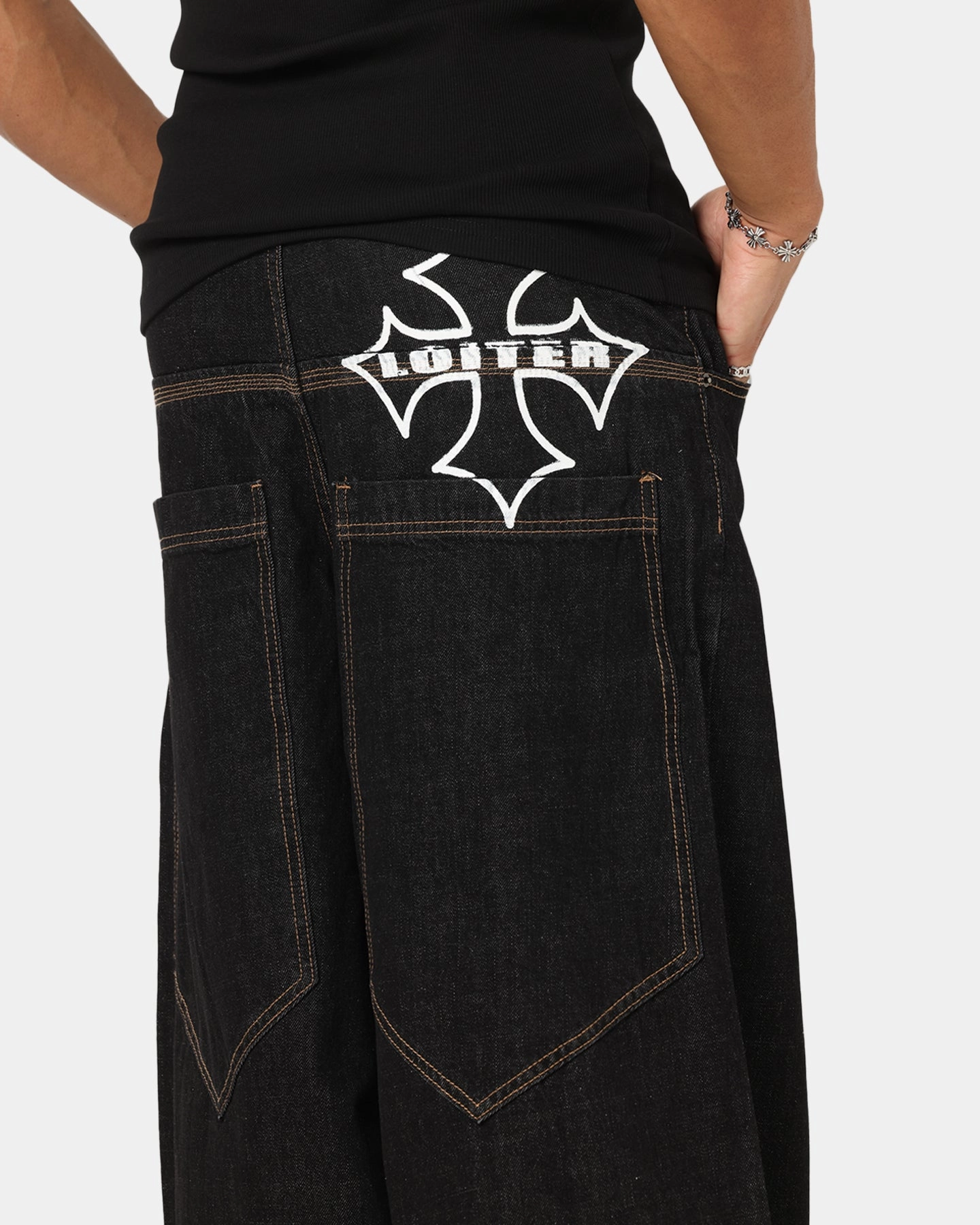 Loiter Skate Jeans Black Essential Layer Soft Eco Friendly