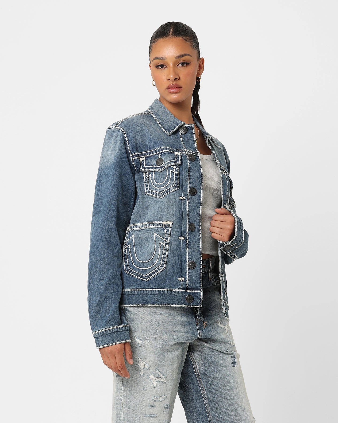 Modern True Religion Jimmy 5 Pocket Super T Jacket Mountain Laurel