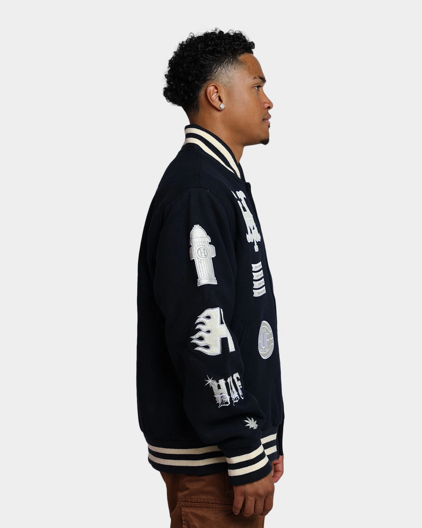 Sleek Jacket HUF 20 Year Classic H Varsity Jacket Navy