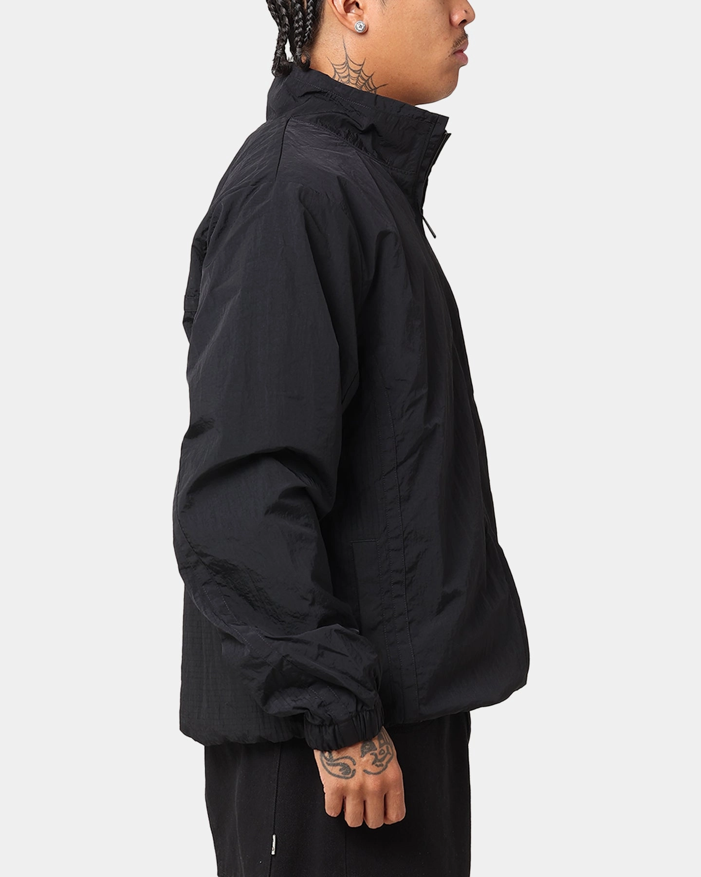Jordan Essentials Woven Jacket Black/Black/White Publish Modern Outdoor Gear