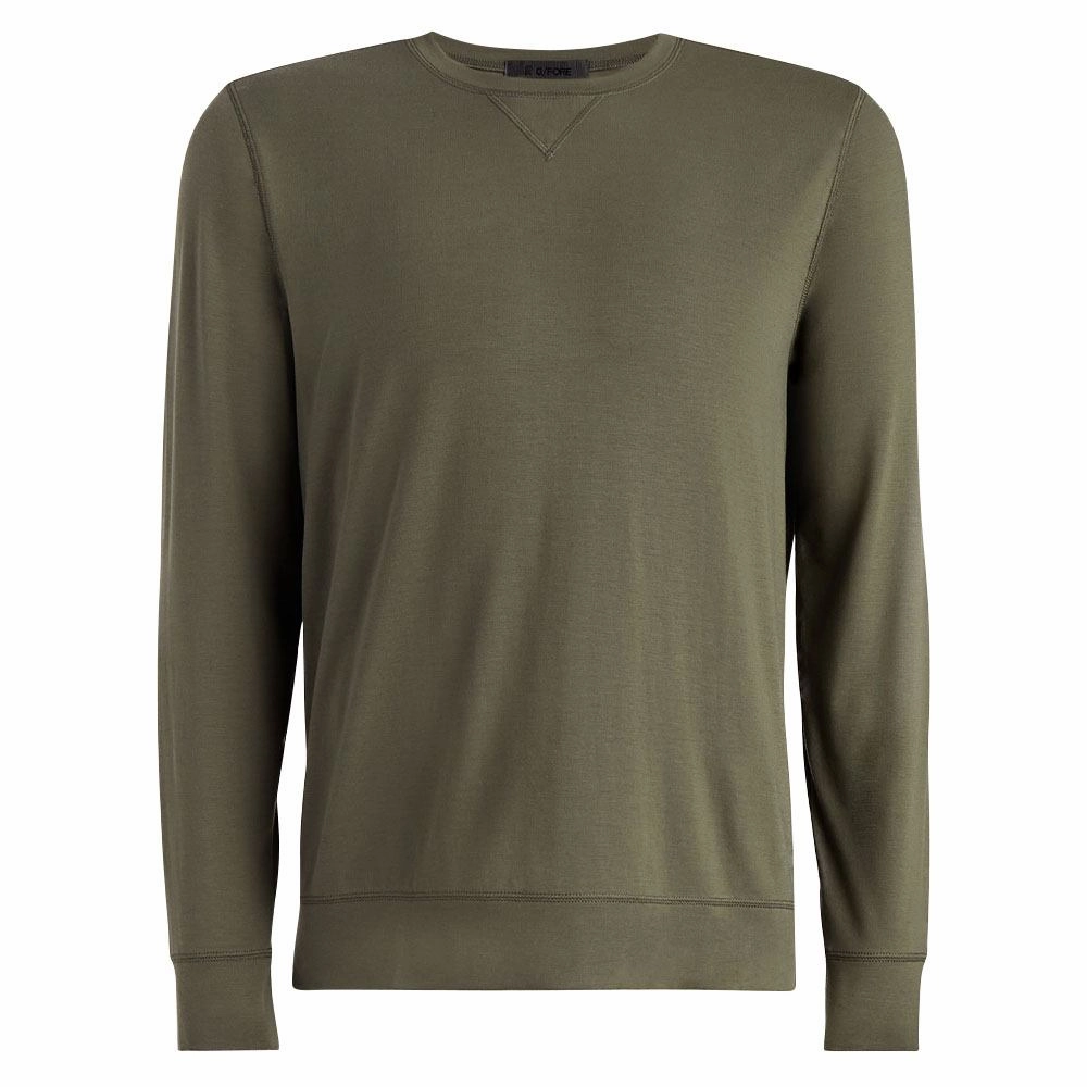 Gfore Luxe Crewneck Mid Layer Golf Sweater Isle - SP24 Men Eco Friendly Dyed Fabric