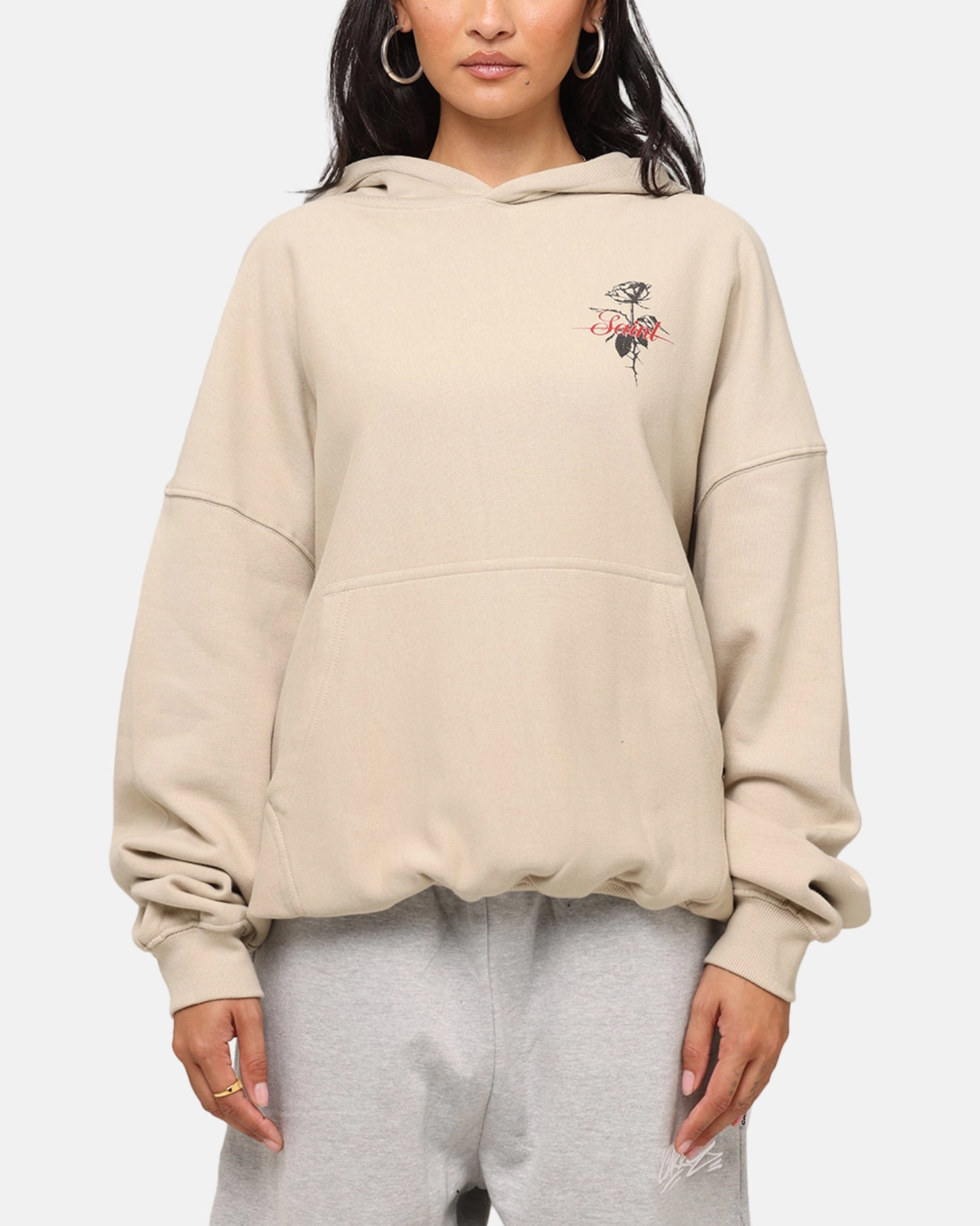 Saint Morta St Valentines Boxy Hoodie Stone City Streets Performance Jacket