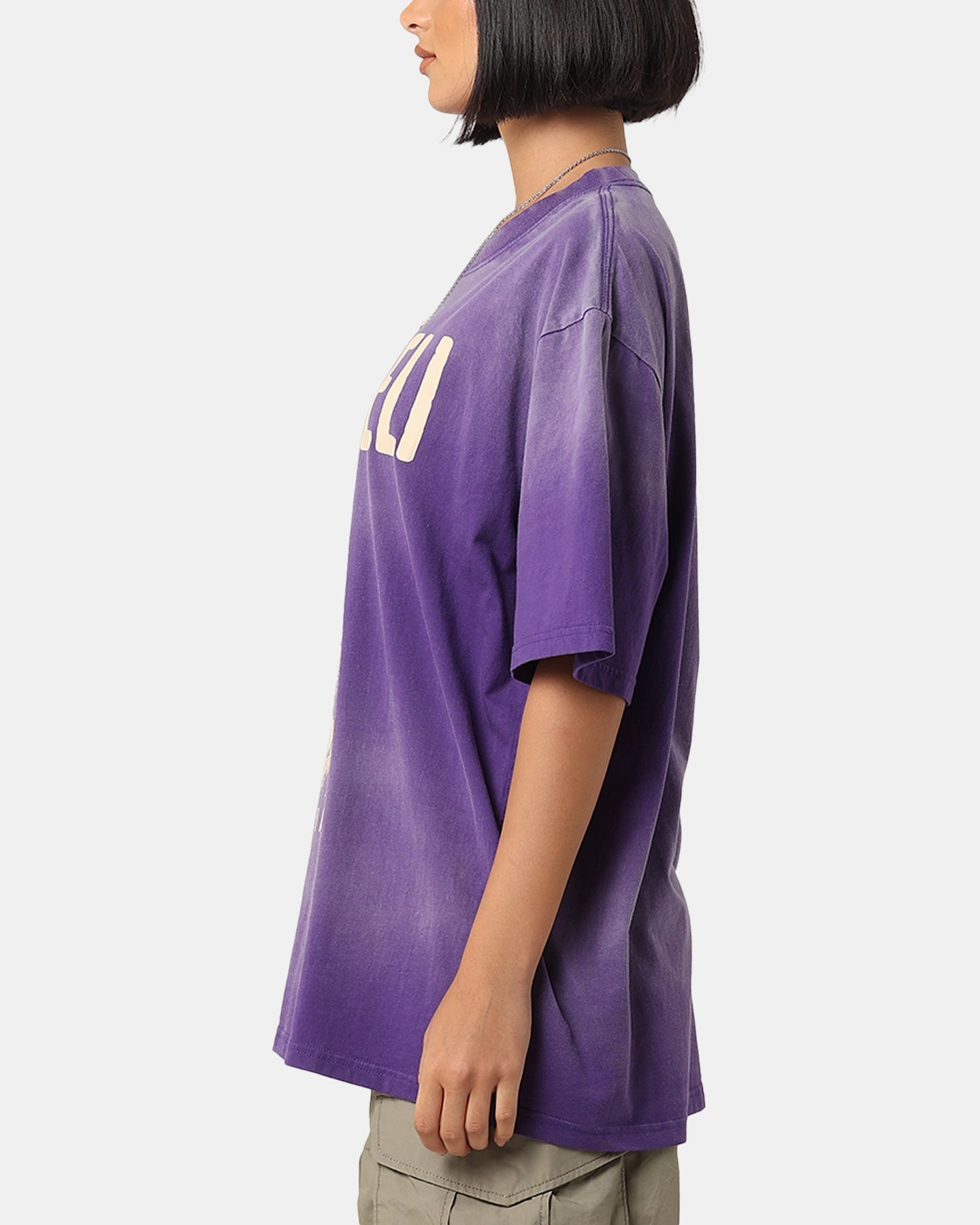 Tupac Makaveli Sunfade T-Shirt Sun Washed Blue Elderly Comfort Leisure Wear