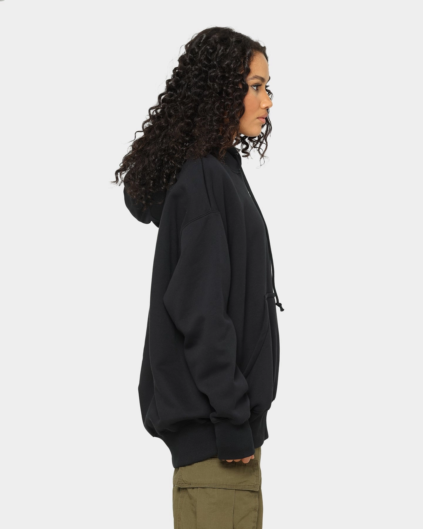 Scissors Win Nike Women's Sportswear Phoenix Fleece Oversized Pullover Hoodie Black/Sail