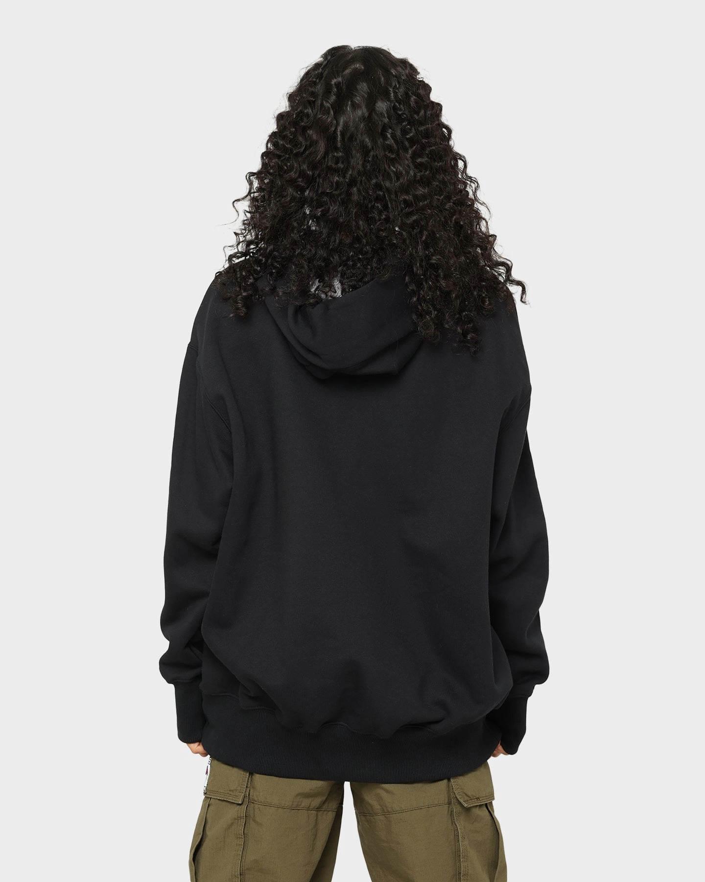 Detachable Collar Cooperate Nike Women's Sportswear Phoenix Fleece Oversized Pullover Hoodie Black/Sail