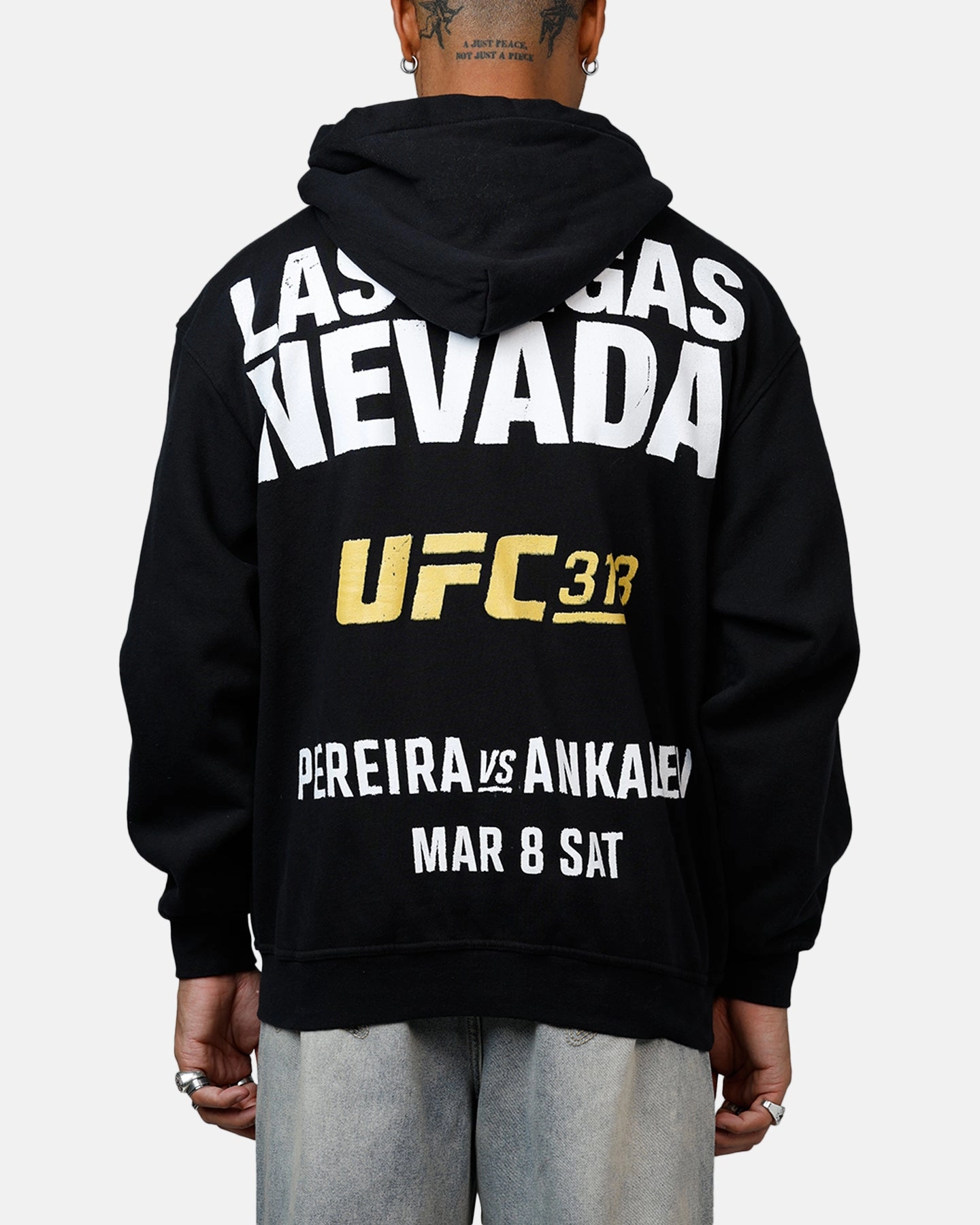 Lockdown Hood Toggle UFC By Culture Kings Alex Pereira 313 Zip-Up Hoodie Black