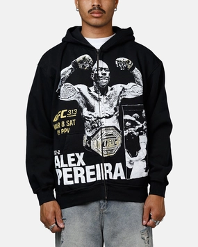 UFC By Culture Kings Alex Pereira 313 Zip-Up Hoodie Black cruise trip