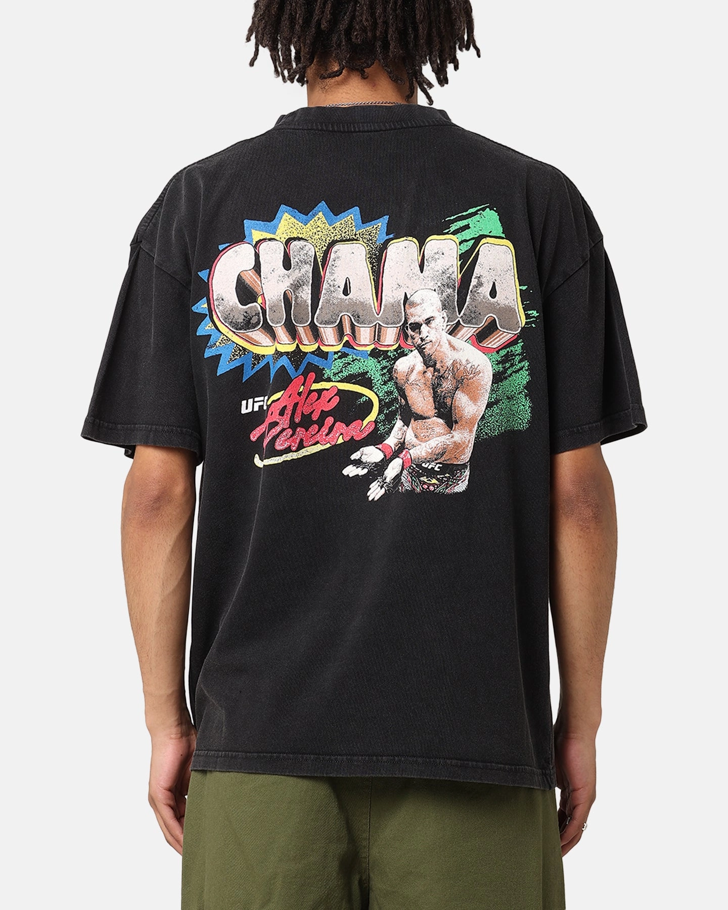 Moisture Control Fabric theater visit UFC By Culture Kings Alex Pereira Chama Vintage T-Shirt Black Acidwash