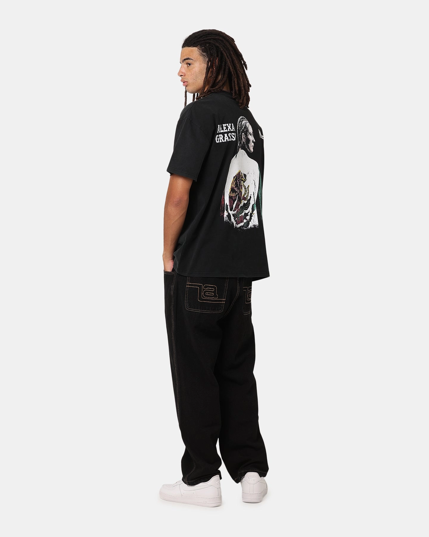 Low Impact Processing Effortless Look UFC By Culture Kings Alexa Grasso Noche Heavy T-Shirt Vintage Black
