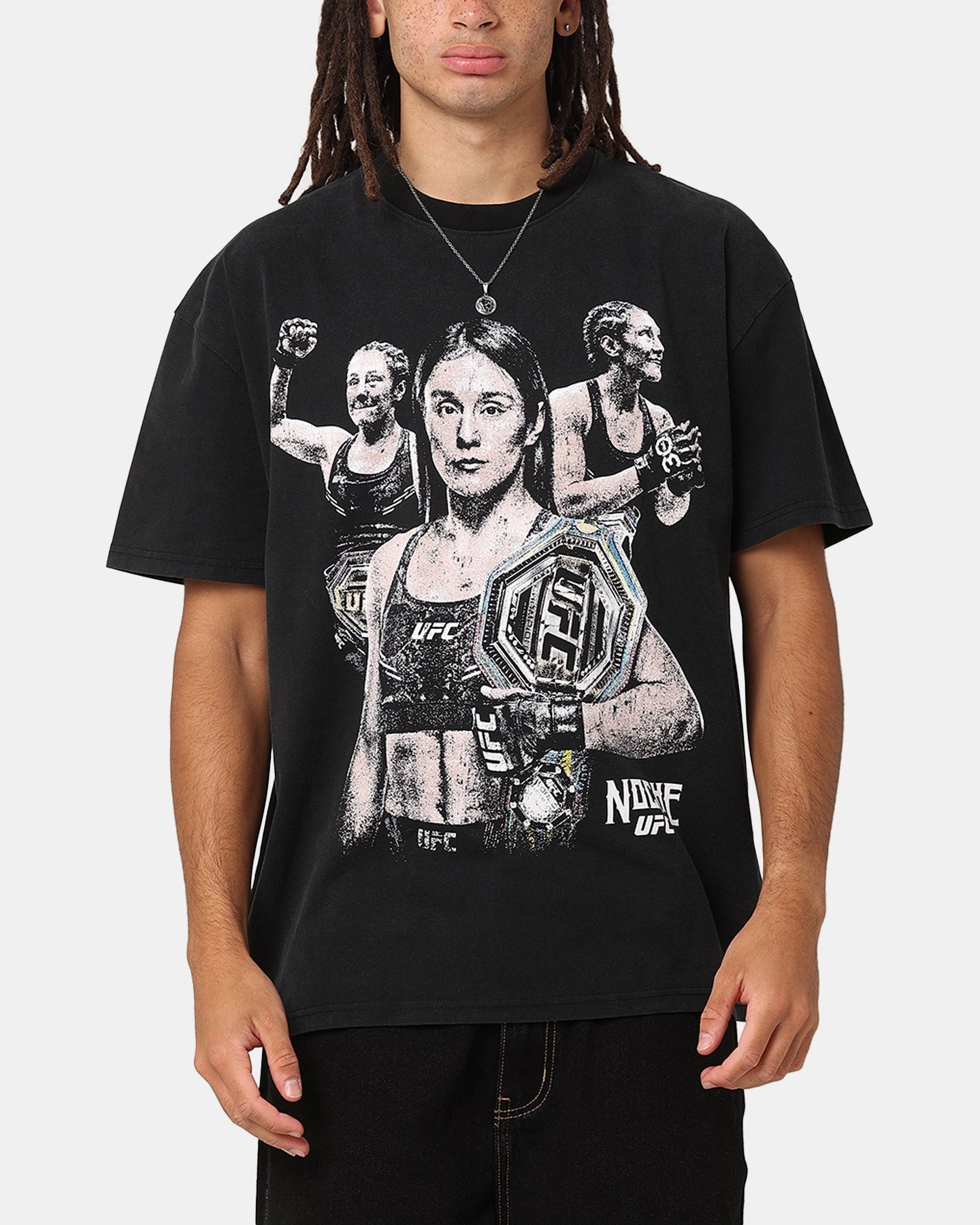 UFC By Culture Kings Alexa Grasso Noche Heavy T-Shirt Vintage Black Airflow Ventilation System