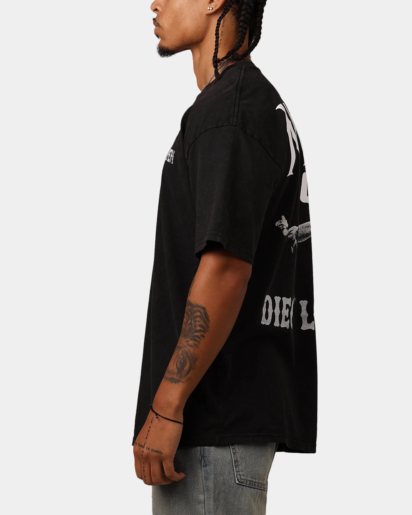 UFC By Culture Kings Diego Lopes Noche T-Shirt Black Acidwash Trendy Piece
