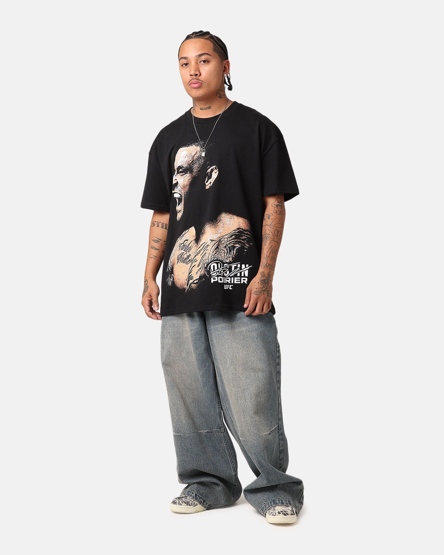 Fit For Comfort UFC By Culture Kings Dustin Poirier Heavy T-Shirt Black