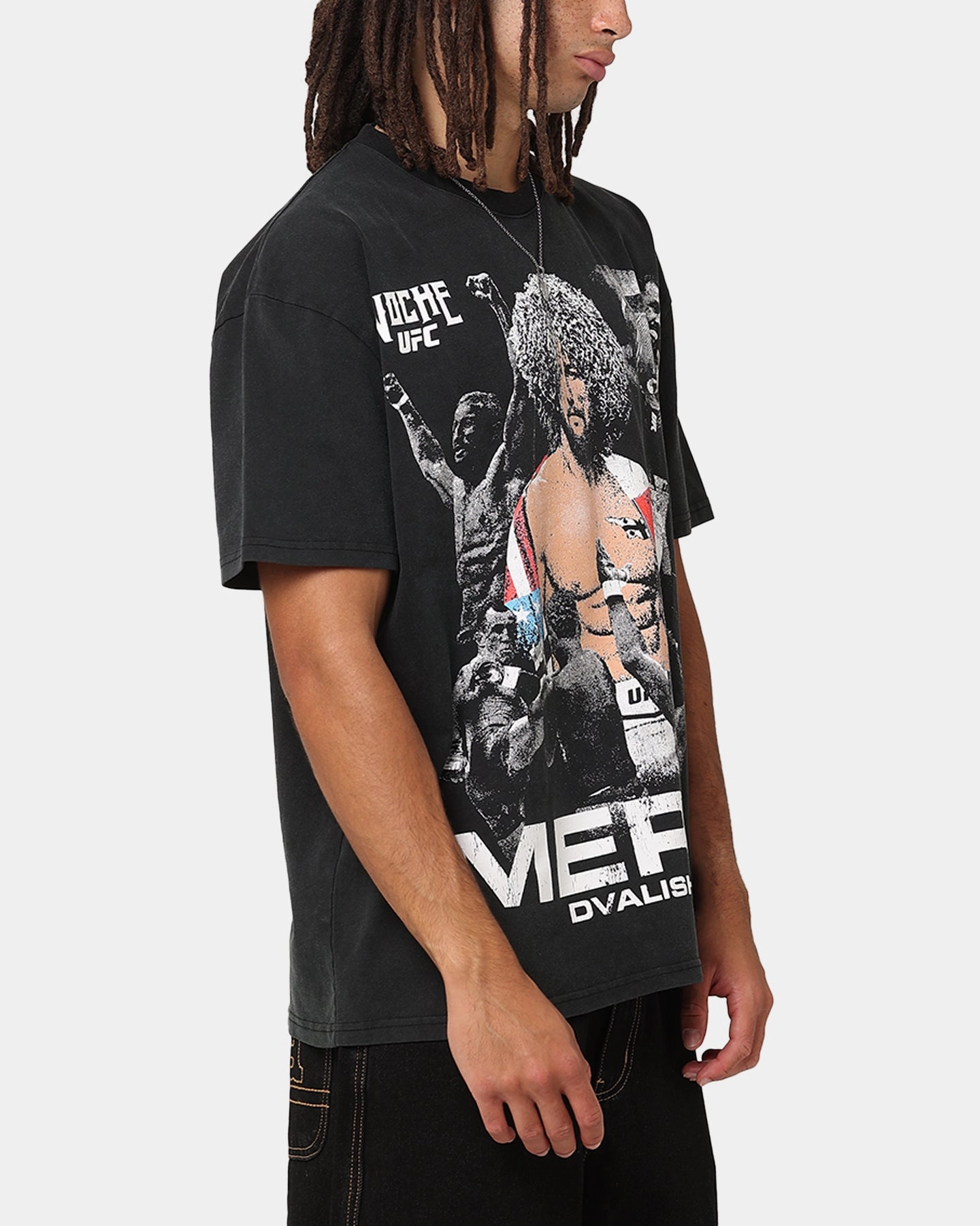 Valentine's Day UFC By Culture Kings Merab Dvalishvili Noche Heavy T-Shirt Vintage Black