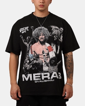 Outdoor Smart UFC By Culture Kings Merab Dvalishvili Noche T-Shirt Black Acidwash