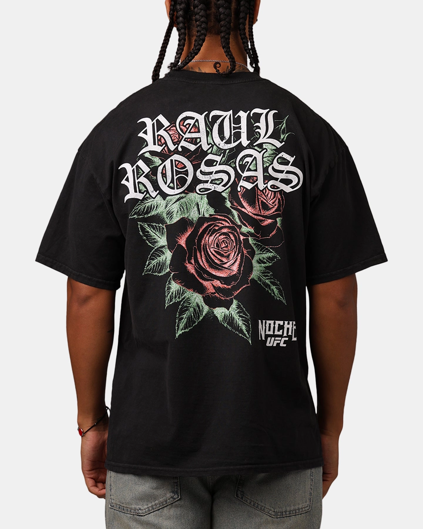 UFC By Culture Kings Ra??l Rosas Jr. Noche T-Shirt Black Acidwash TaglessDesign FadeResistant