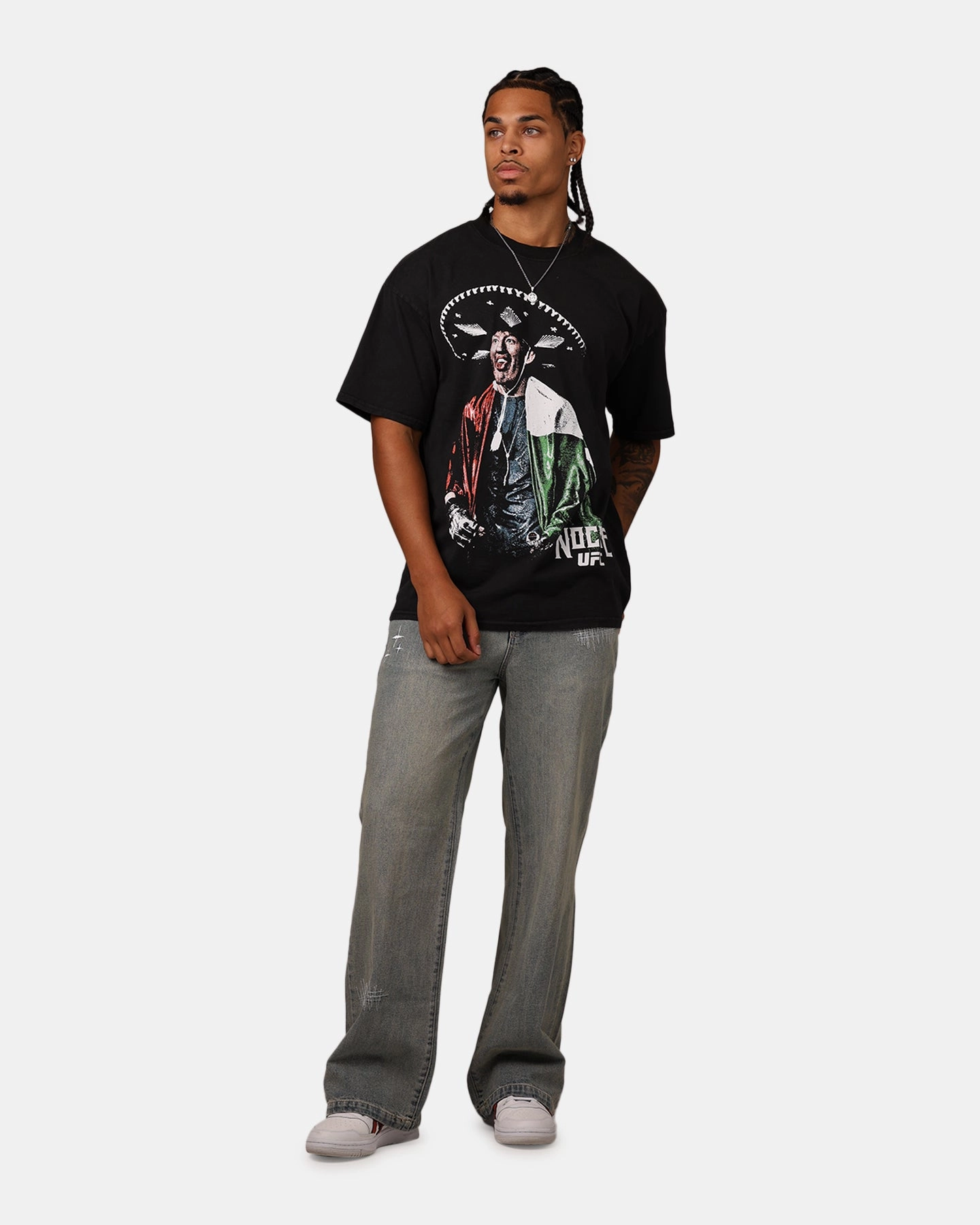 OdorResistant Fabric Chic Comfort UFC By Culture Kings Ra??l Rosas Jr. Noche T-Shirt Black Acidwash