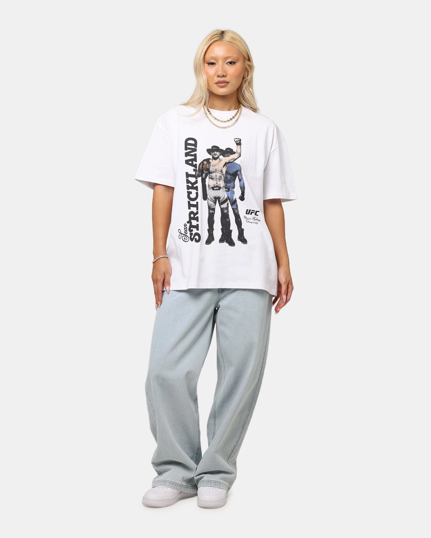 mix and match Travel Trend Look UFC By Culture Kings Sean Strickland Heavy T-Shirt White