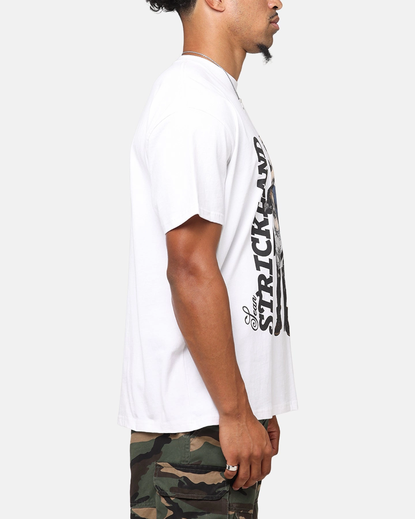 UFC By Culture Kings Sean Strickland Heavy T-Shirt White Fashion-Forward Look Chic Outfit