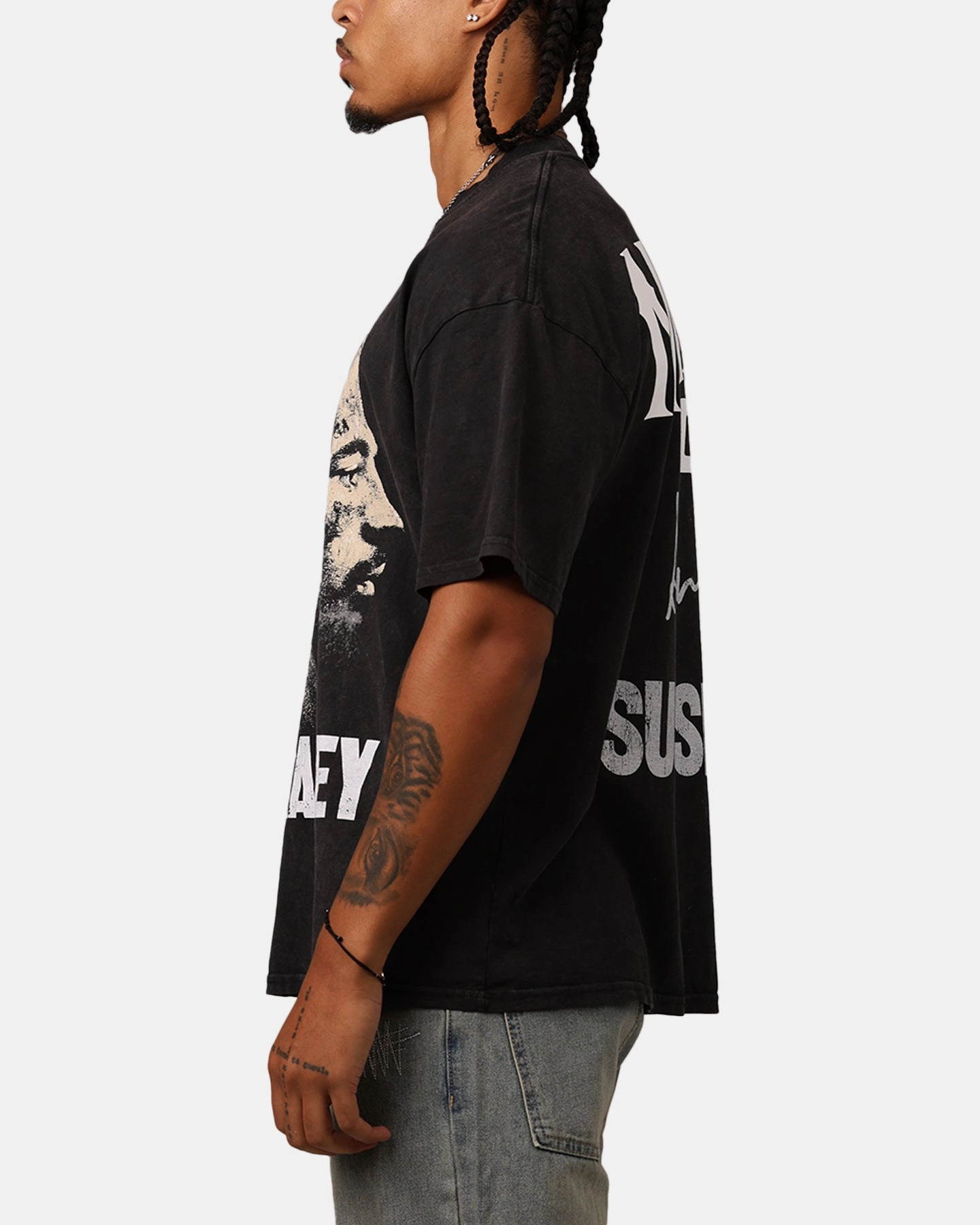 Soft Touch Fit UFC By Culture Kings Suga Sean O'Malley Noche T-Shirt Black Acidwash