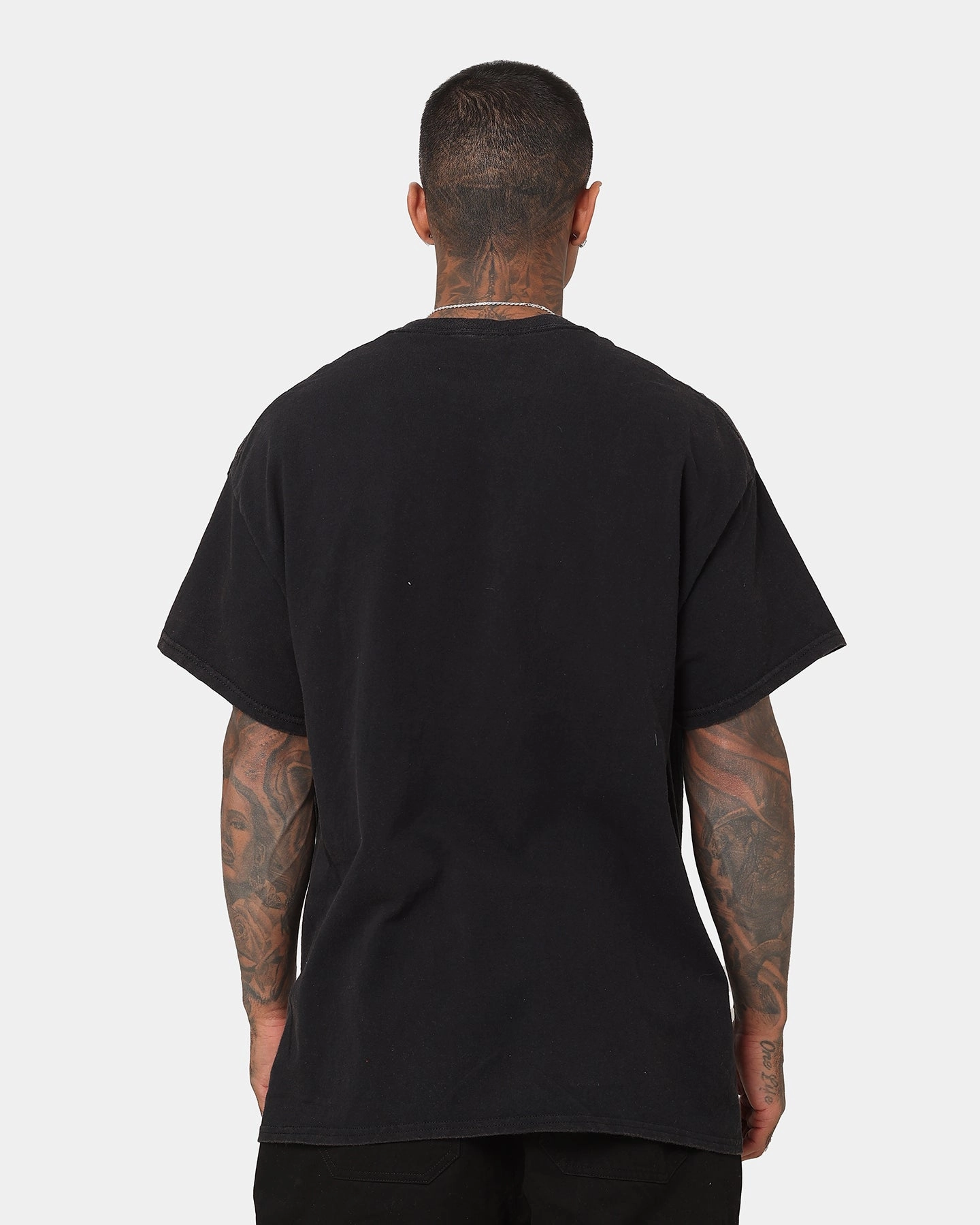 UFC By Goat Crew Bo Nickal Vintage T-Shirt Black Wash Striped Pattern AntiPillingTreatment