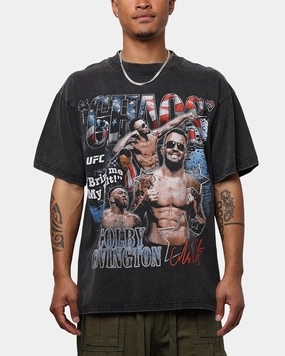Fun Prints UFC By Goat Crew Colby Covington Belt Vintage T-Shirt Vintage Black