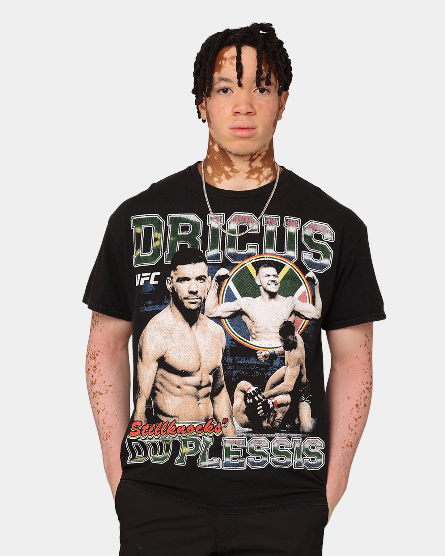 Casual Statement UFC By Goat Crew Dricus Du Plessis Vintage T-Shirt Black Wash