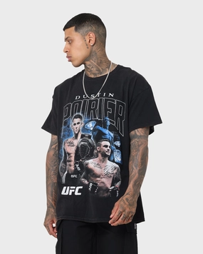 Timeless Look Wear UFC By Goat Crew Dustin Poirier Vintage T-Shirt Black Wash