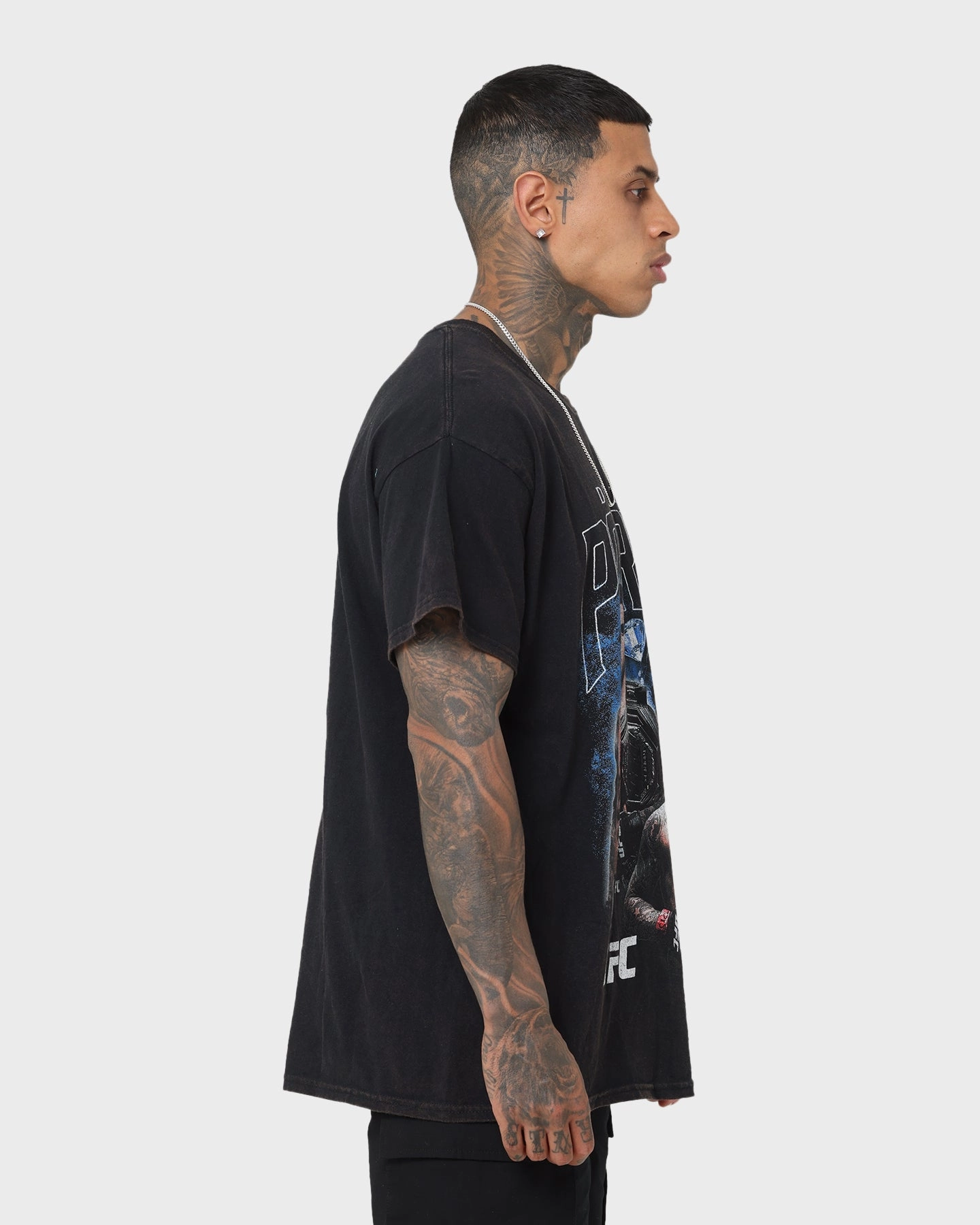 Travel Comfort UFC By Goat Crew Dustin Poirier Vintage T-Shirt Black Wash