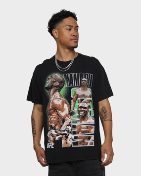 weekday wear Perfect for Layering UFC By Goat Crew Kamaru Usman Vintage T-Shirt Black Wash