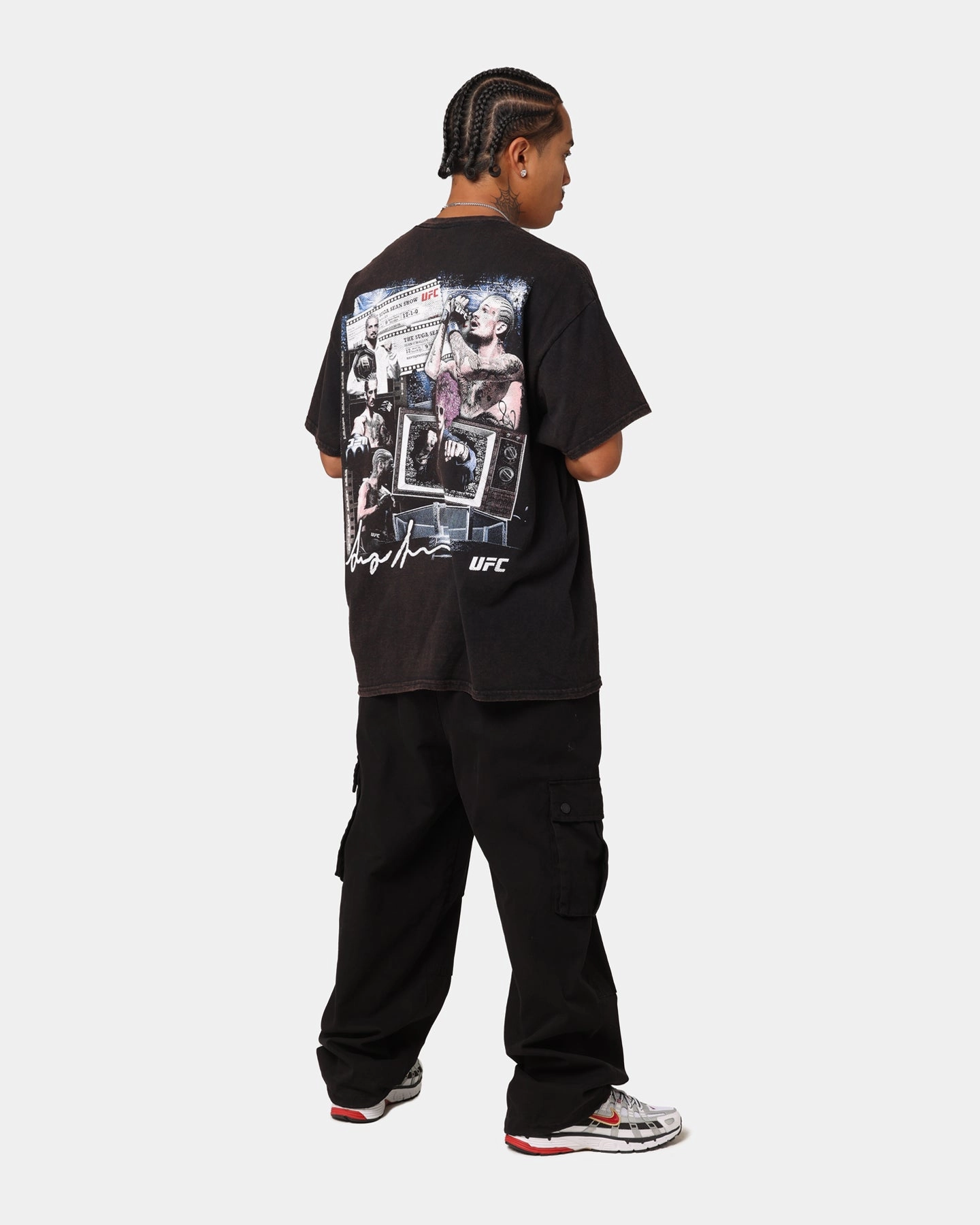 Tagless Comfort UFC By Goat Crew Suga Show Vintage T-Shirt Black Wash