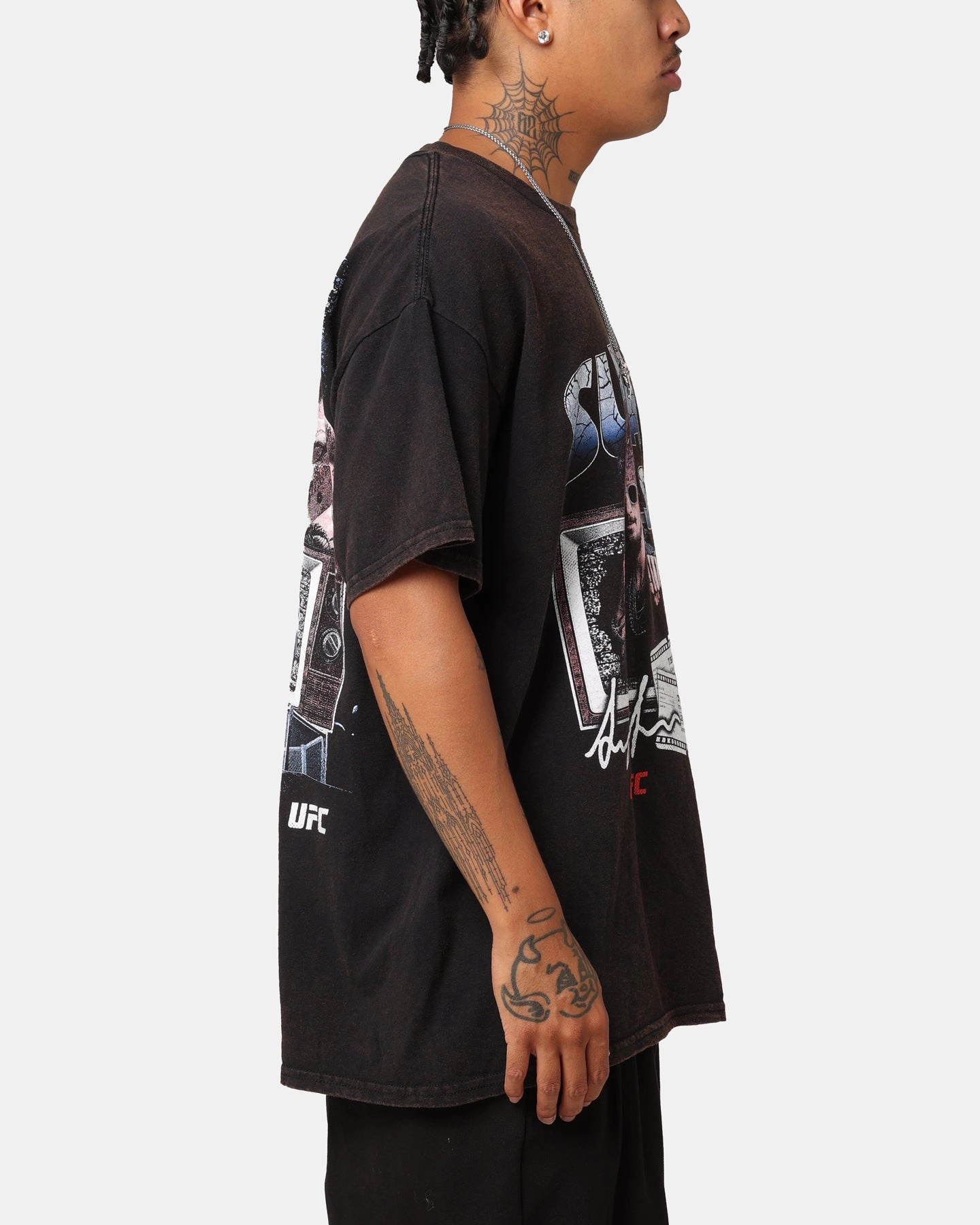 Chic Outfit Fashionable Ease UFC By Goat Crew Suga Show Vintage T-Shirt Black Wash