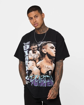 Classic Vibes UFC By Goat Crew The Diamond Dustin Poirier Vintage T-Shirt Black Wash