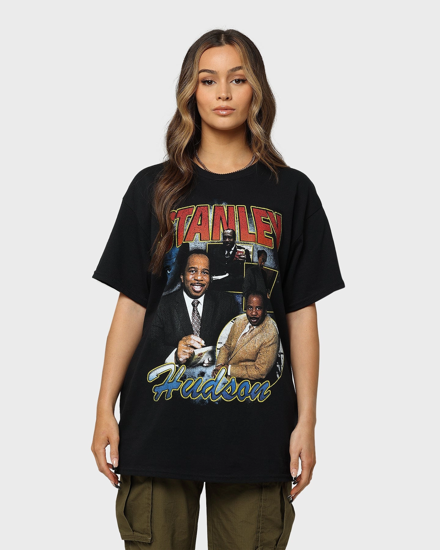 Everyday Comfort Trendy Piece American Thrift X The Office Stanley Hudson Vintage T-Shirt Black