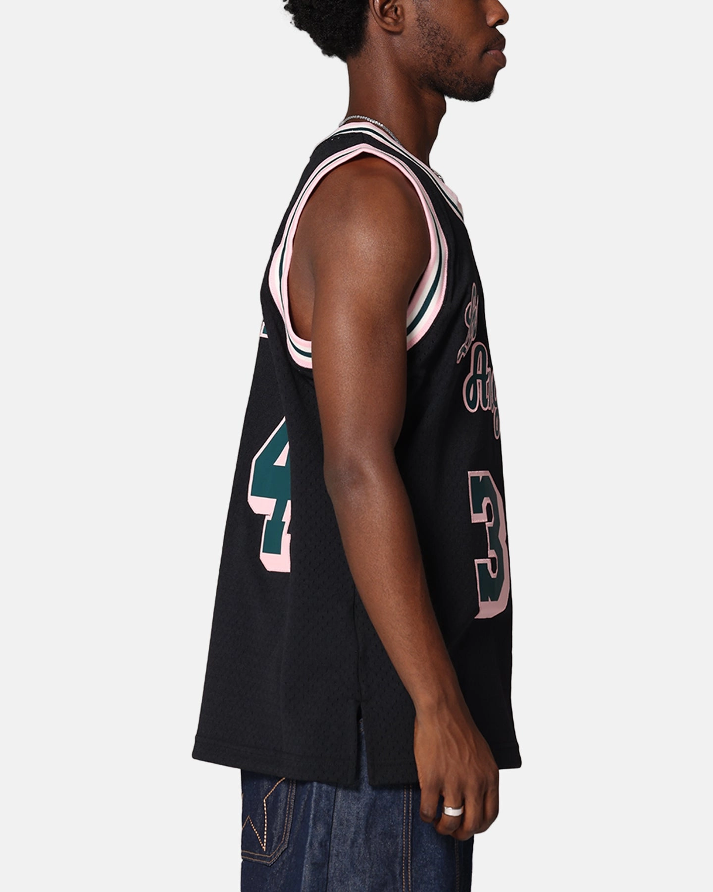 Versatile Fit Quick Dry Technology Mitchell & Ness Los Angeles Lakers Shaquille O'Neal 'Deep Emerald' Swing Jersey Black