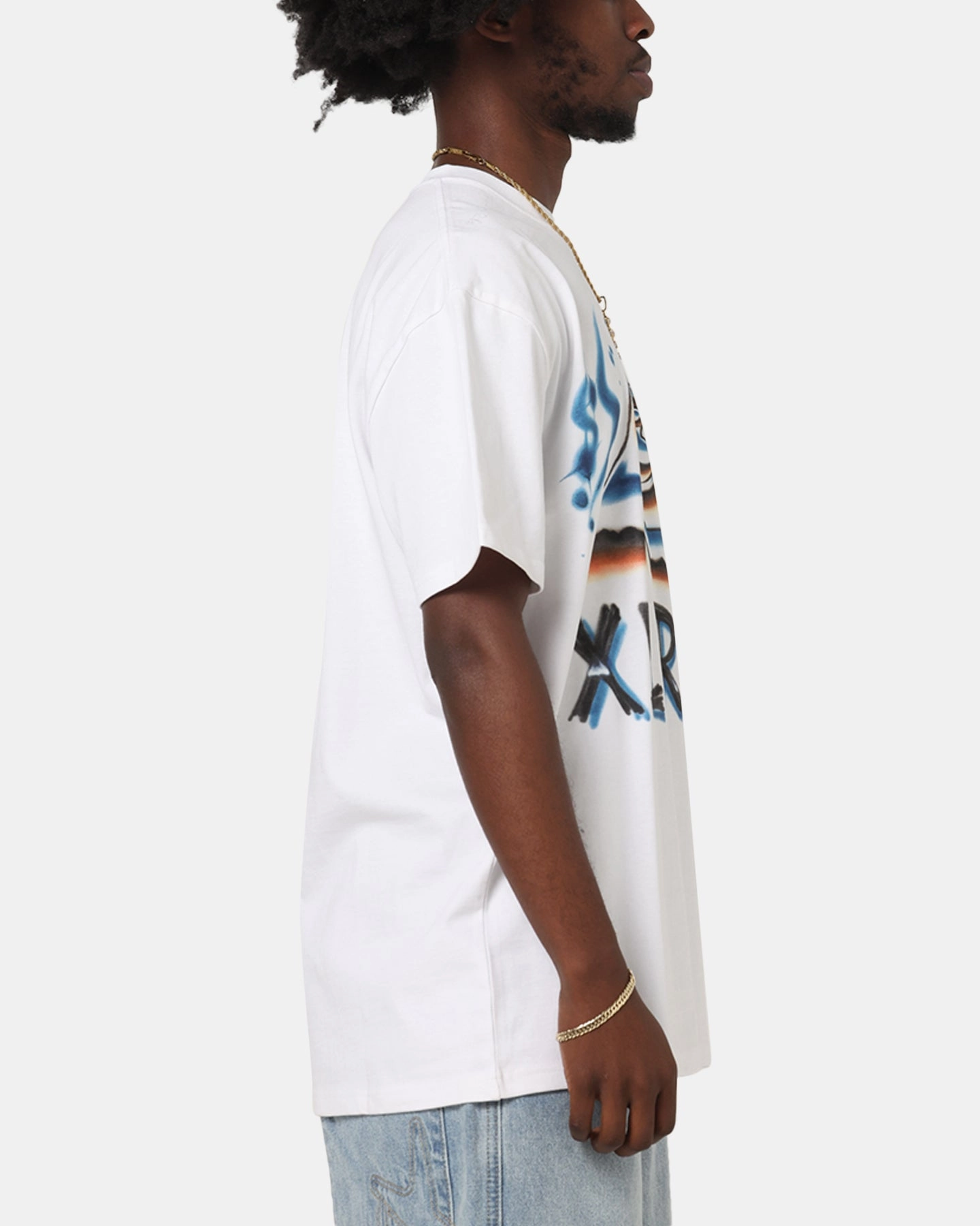X-Large Airbrush T-Shirt White Outdoor Essentials