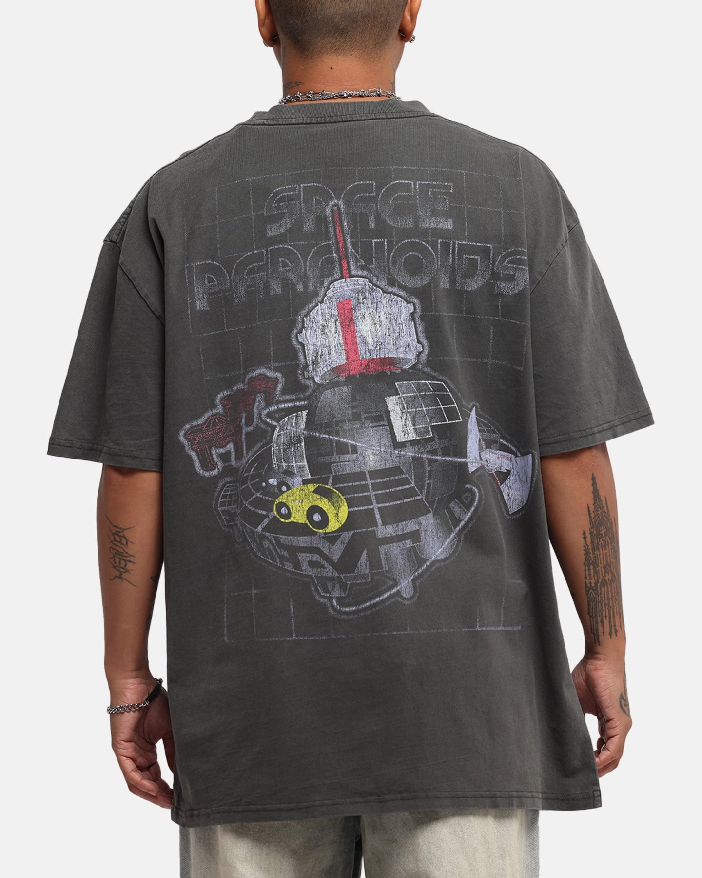Chilly Wear Goat Crew Disney Kingdom Hearts Space Paranoids Heavy T-Shirt Black Wash