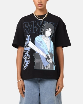 Easy Style Wear Goat Crew X Naruto Sasuke T-Shirt Black