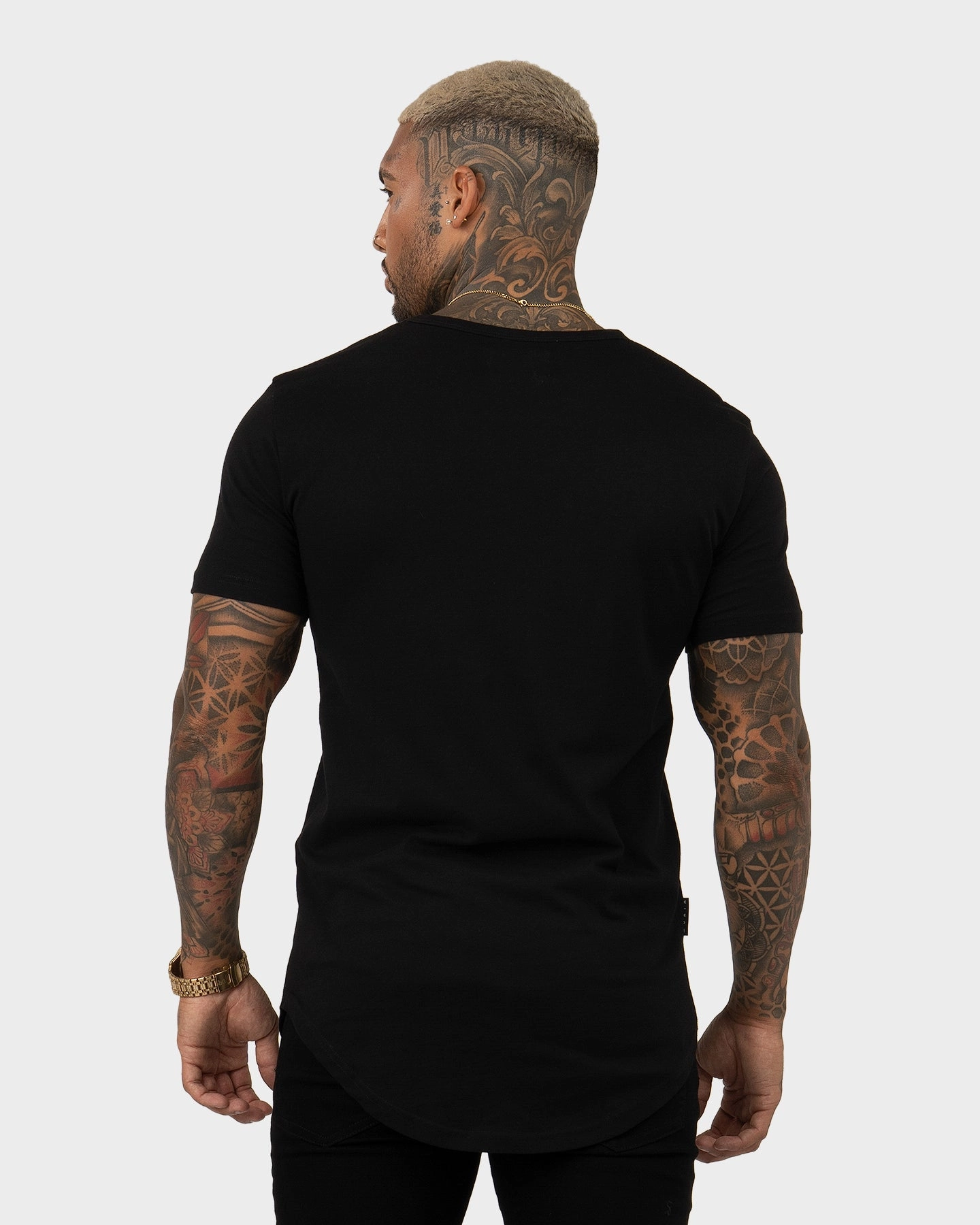 Saint Morta Cambronne Snake El Duplo T-Shirt Black/Black Summer Wardrobe