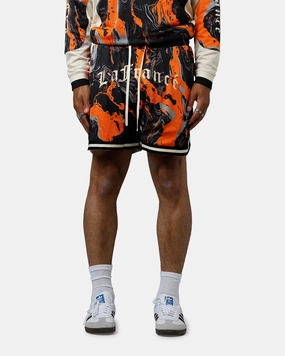 Puma Lafranc?? Heem All Over Print Shorts Orange Temperature Regulating Fibers Lightweight Construction