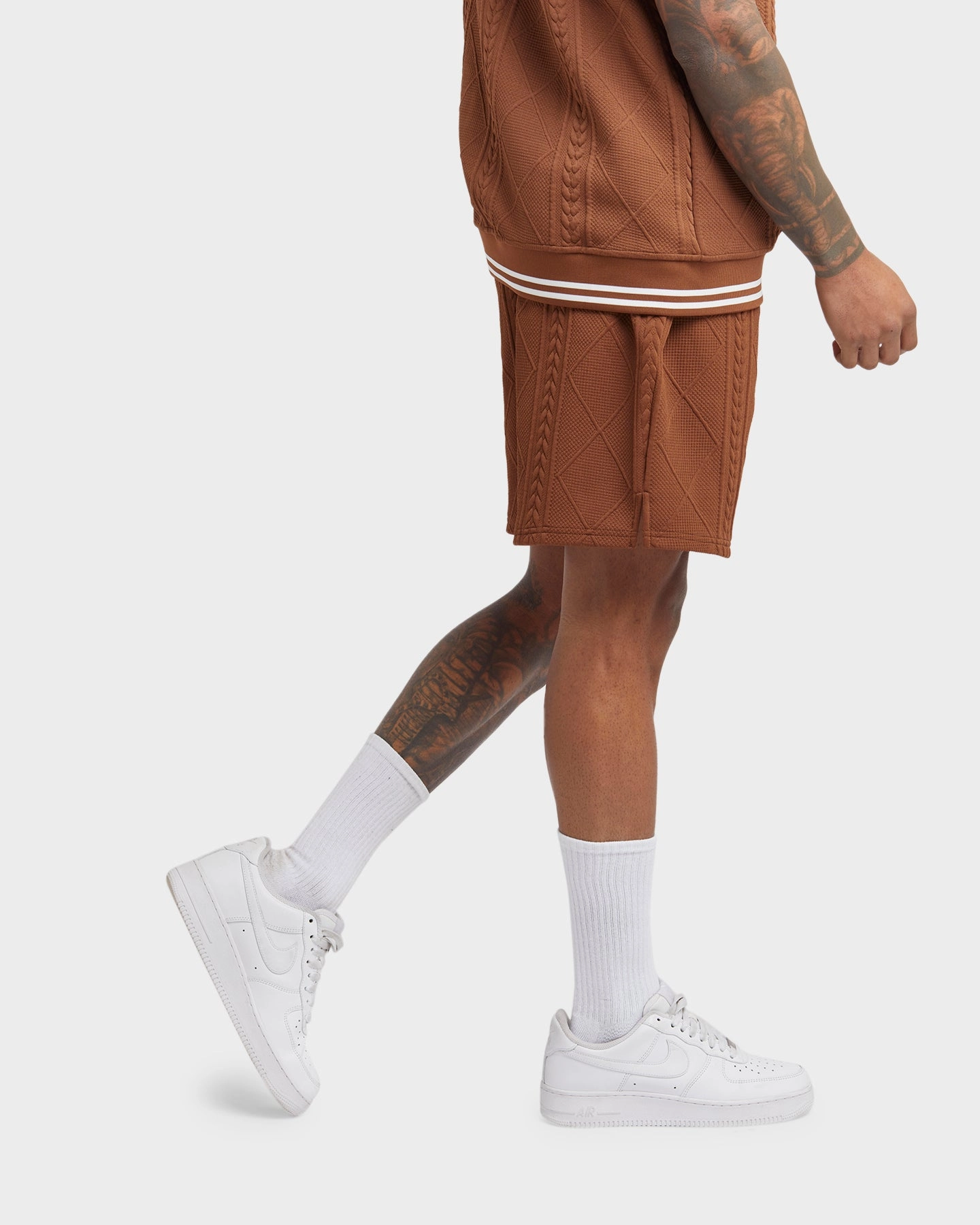 Outdoor Ready formal alternative XXIII Danny Knit Shorts Brown