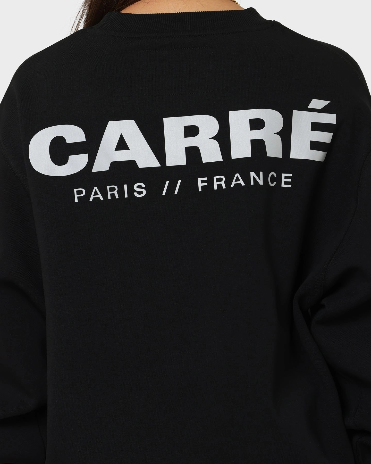 Moisture Wicking Finish Lightweight Insulation Technology Carre Premium Motion Crewneck Black